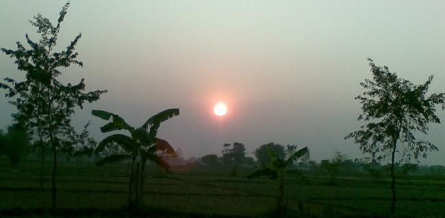 sunrise in the hills